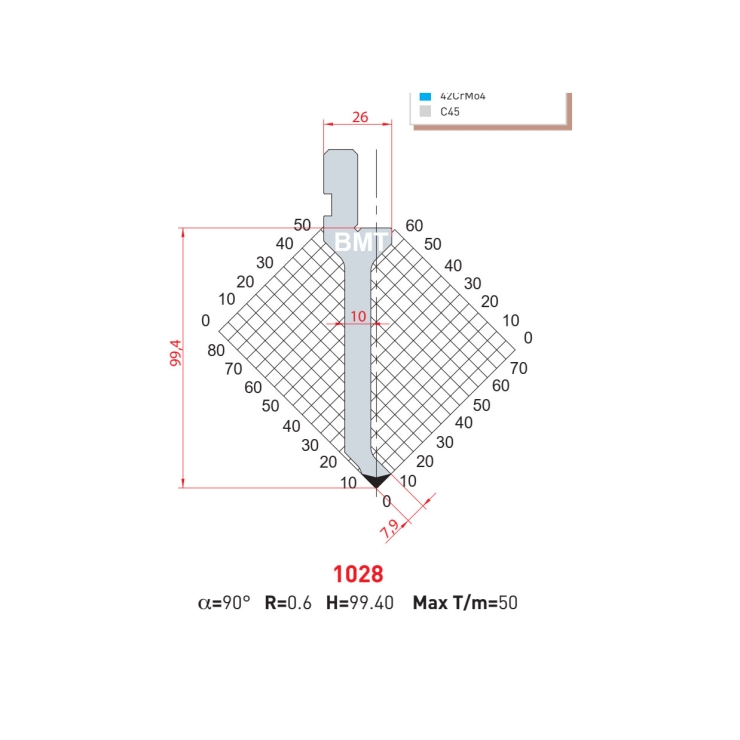 DAO CHẤN AMADA - 90° - 1080 - 1028 - 1261 - 1019