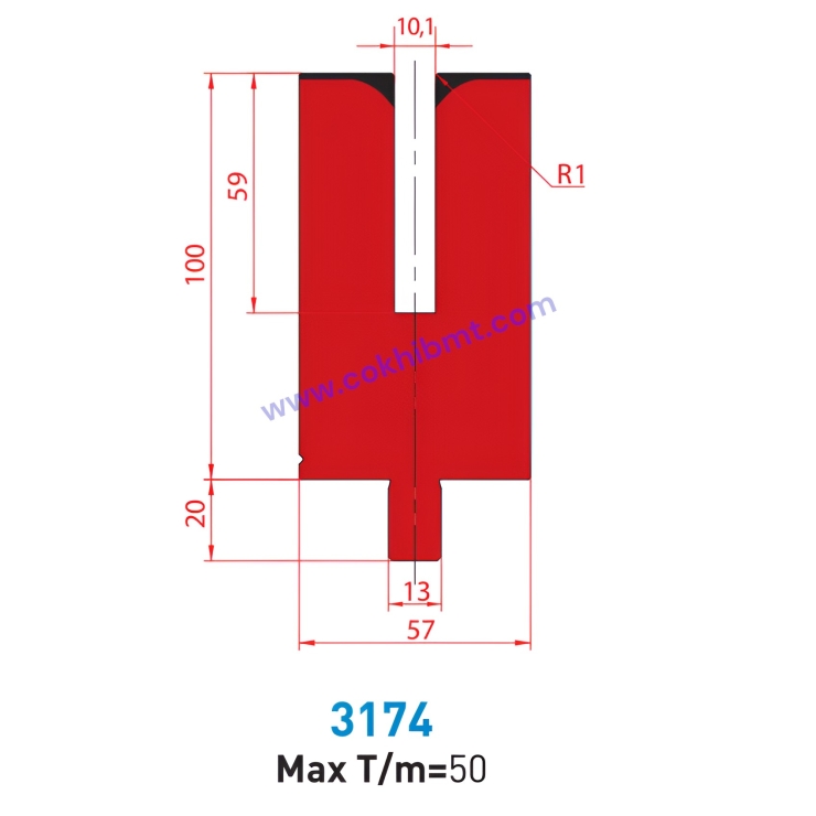 Bộ Dao Cối Chấn Gấp Mép-1250/3174