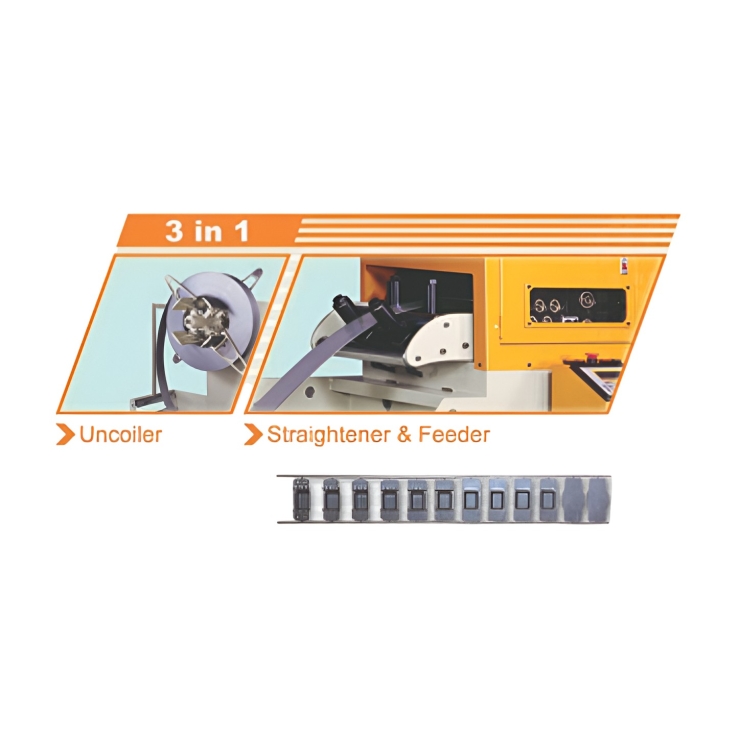 Bộ Cấp Phôi Cho Máy Dập NCMA Series - NC Servo Feeder Straightener & Uncoiler 3 In 1 NCMA Series 
