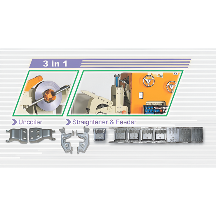 Bộ Cấp Phôi Cho Máy Dập SNR 6/ SNR 8 Series - NC Servo Feeder Straightener & Uncoiler 3 In 1 SNR 6/ 8 Series 