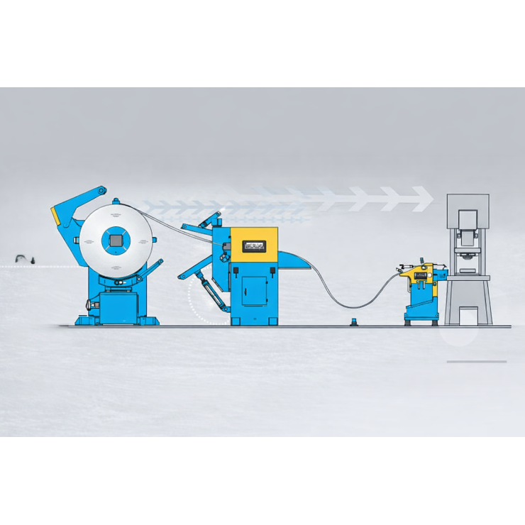 Bộ Cấp Phôi Cho Máy Dập LUH - Uncoiler & Straightener (2 In 1 ) LUH 