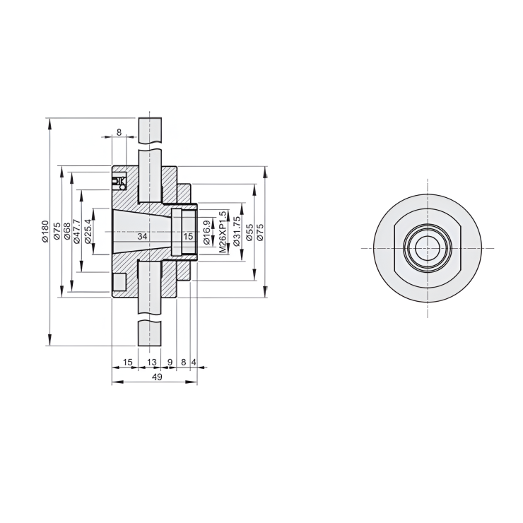 Bộ Gá Đá Mài - Flanges For Grinding Wheels (Surface Grinders)
