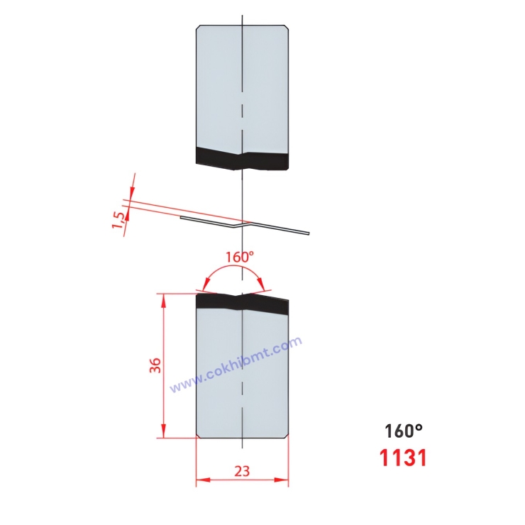 Bộ Dao Ép 160° - 1130/1131/1132/1133