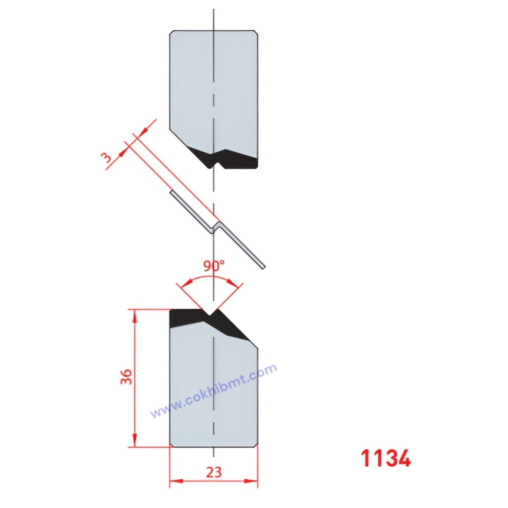 Bộ Dao Ép 90° - 1134/1135/1136/1137
