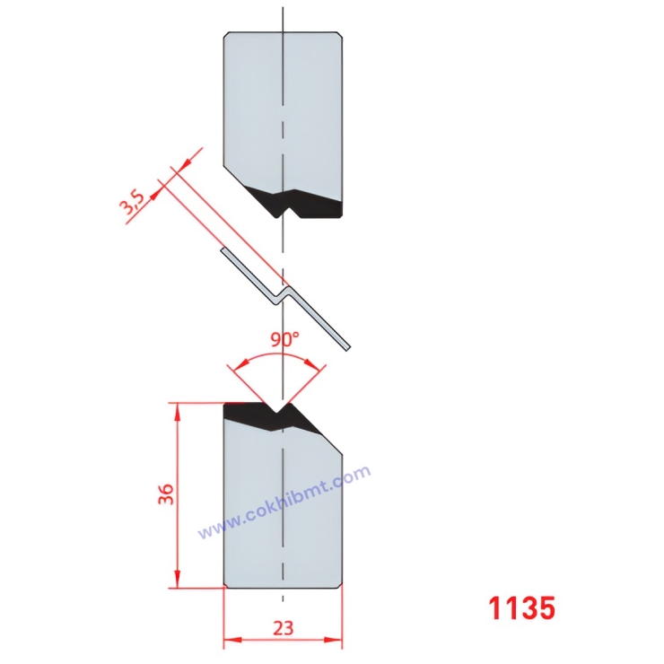 Bộ Dao Ép 90° - 1134/1135/1136/1137