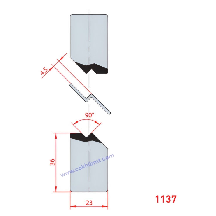 Bộ Dao Ép 90° - 1134/1135/1136/1137