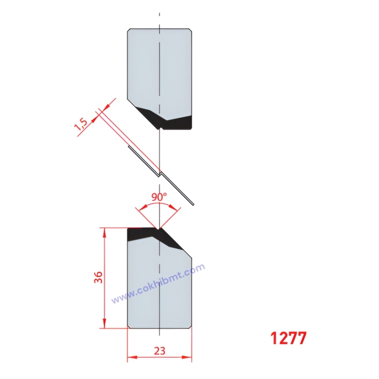 Bộ Dao Ép 90° - 1276/1277/1274/1275