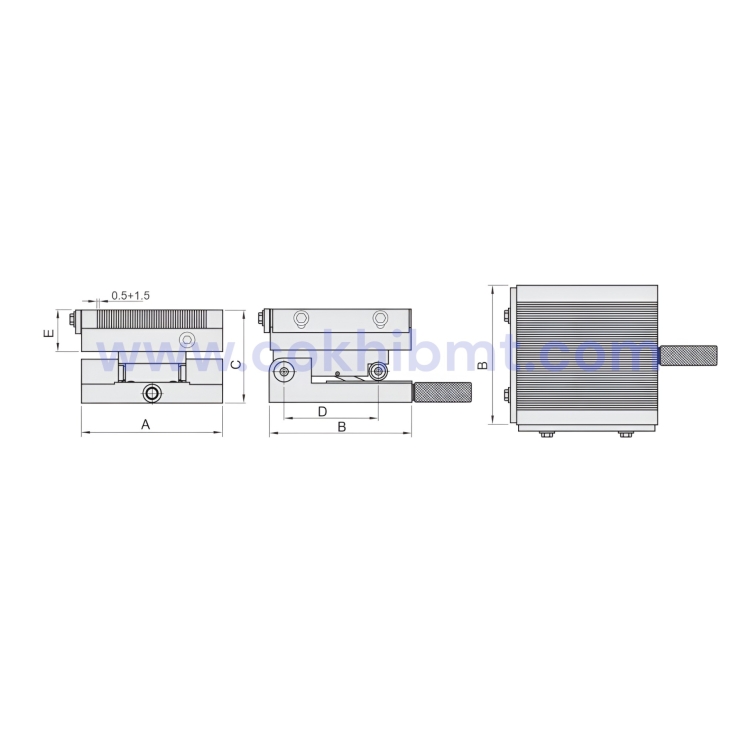 Bàn Sin Điều Chỉnh Tinh Với Bàn Từ Cực Mịn - Fine Adjustment Sine Plate With Fine Pole Magnetic Chucks 