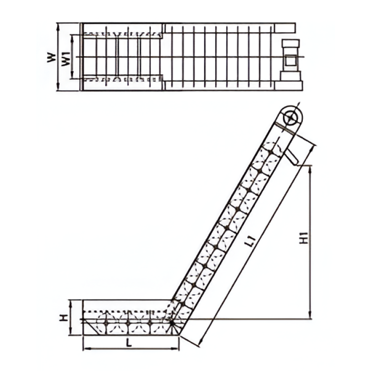 Băng Tải Con Lăn Từ Tính Dạng Chữ L - L Type Magnetic Rolling Conveyors