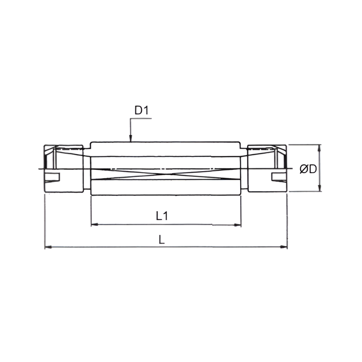 Hệ Thống Đầu Kẹp Collet ER/ST Chuôi Thẳng Kiểu M (2 Đầu) - ST/ER Straight Shank Collet Chuck System M Type (Double Heads)
