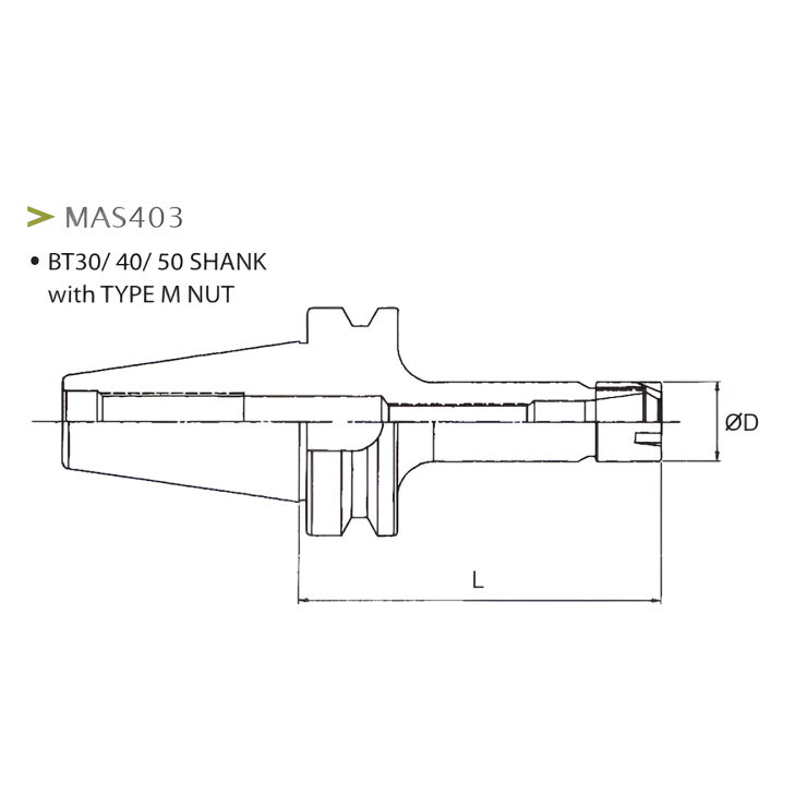 Hệ Thống Đầu Kẹp Collet ER-Kiểu M - ER Collet Chuck System Type M Nut 