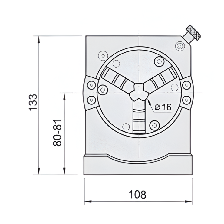 Đồ Gá Mài Chày Kèm Mâm Cặp 3 Chấu - Punch Former With 3 Jaws Chuck 