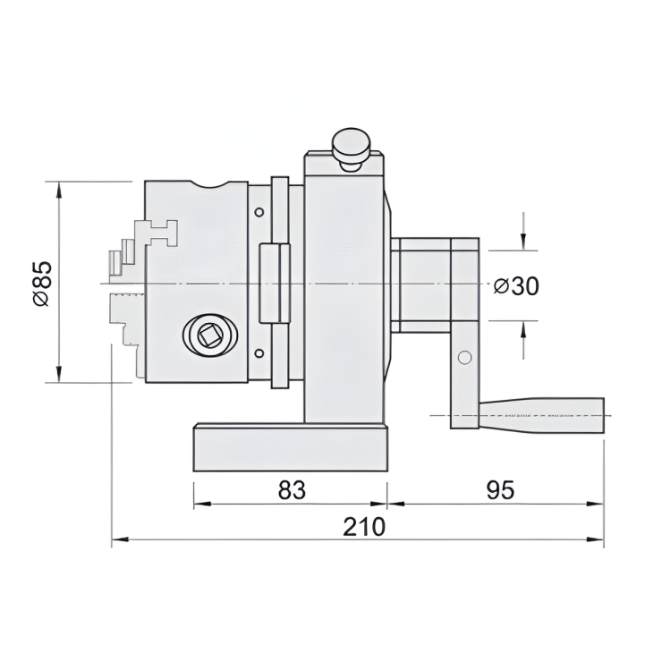 Đồ Gá Mài Chày Kèm Mâm Cặp 3 Chấu - Punch Former With 3 Jaws Chuck 