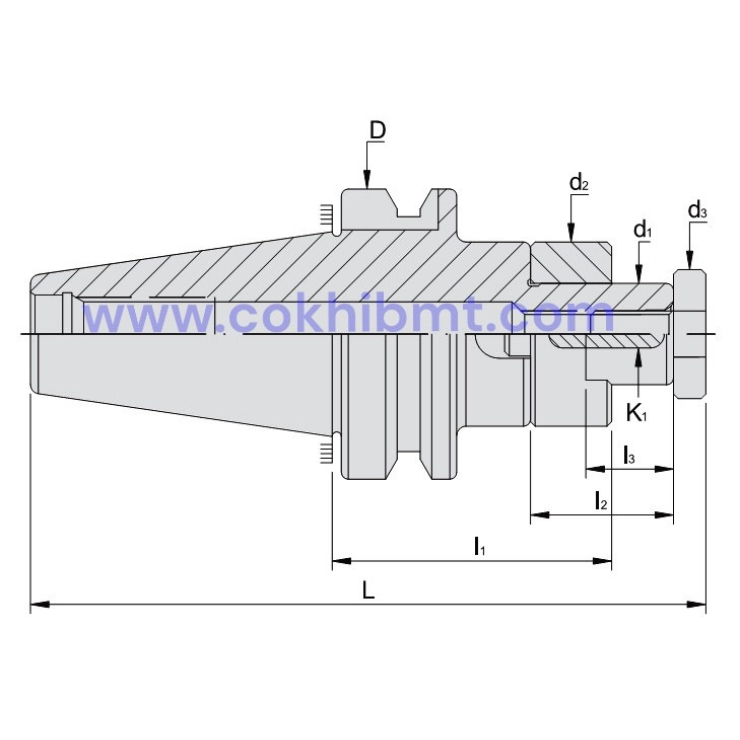 KẸP DAO PHAY NGÓN - BT END MILL  ARBOR 