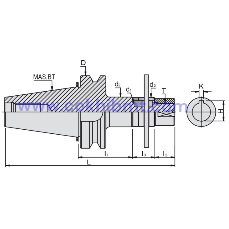 KẸP DAO PHAY RÃNH - BT SIDE CUTTER ADAPTER