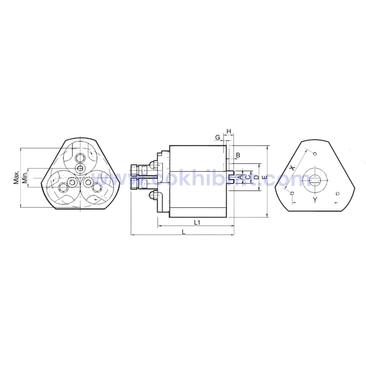 Đầu Khoan Nhiều Trục 3 Spindle Dạng Tròn - 3 Spindle Circular Boring Head 