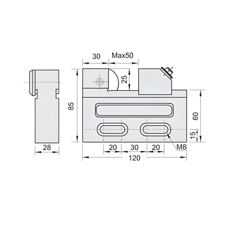 Ê Tô Cắt Dây Bằng Thép Không Gỉ - Precision Vise For Wire Cut (Stainless Steel)
