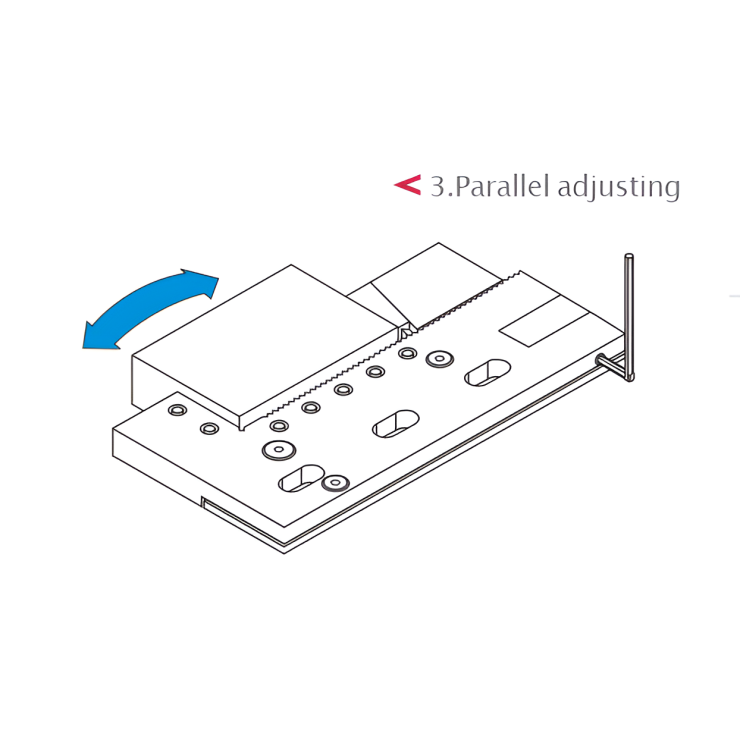 Ê Tô Điều Chỉnh Bằng Thép Không Gỉ Cho Máy Cắt Dây - Adjustable Stainless Steel Vise For Wire Cut 