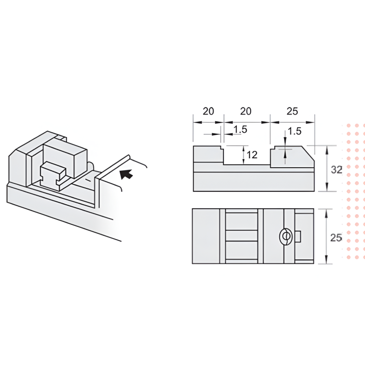 Ê Tô Toolmaker Mini - Mini Toolmakers Vise 