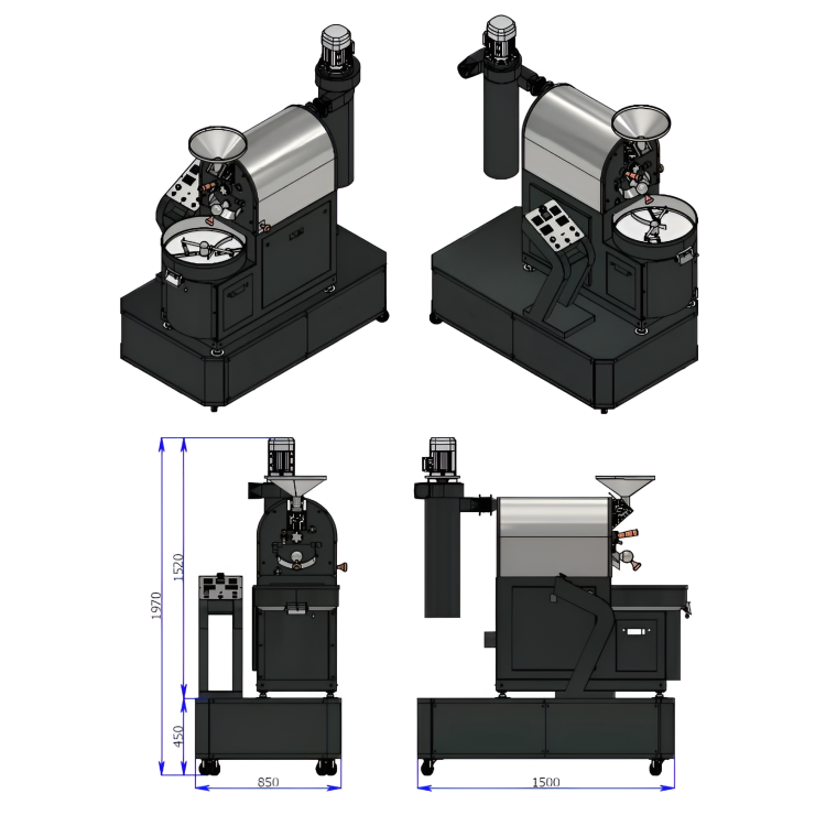 Máy Rang Cà Phê 3Kg 