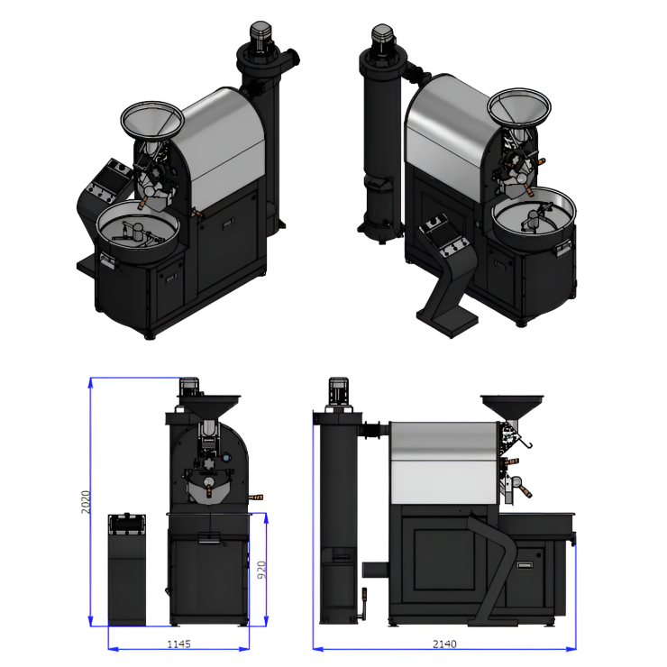 Máy Rang Cà Phê 6Kg 