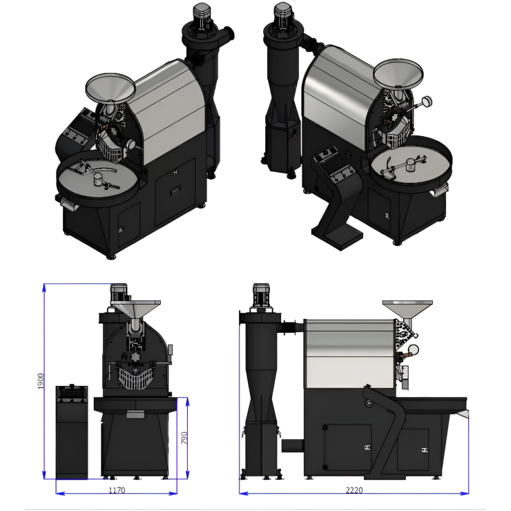 Máy Rang Cà Phê 6Kg 