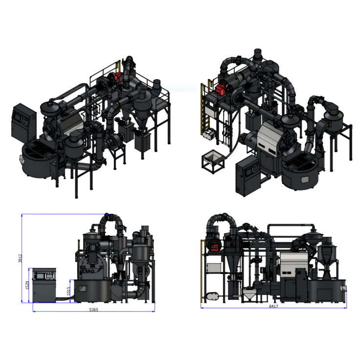 Máy Rang Cà Phê 60KG