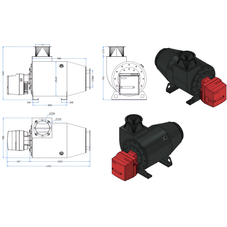 Máy Xử Lý Khói 60Kg 