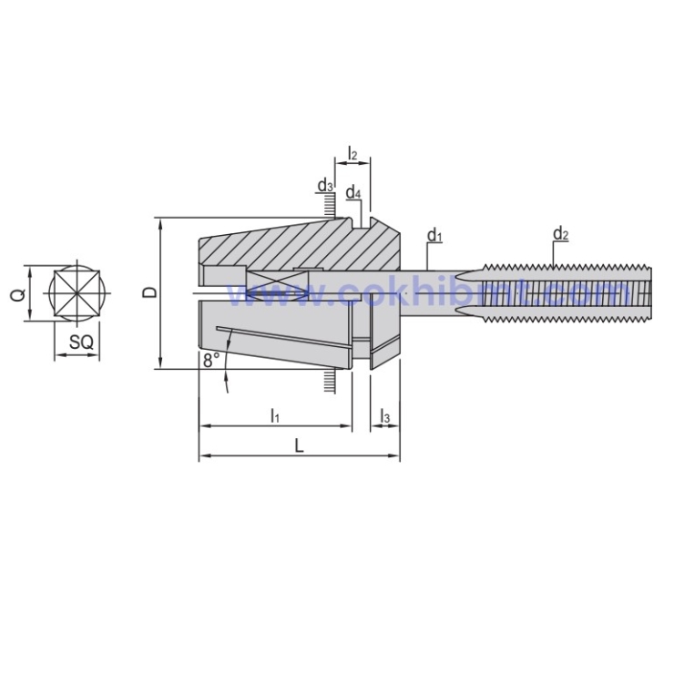 ER - TC RIGID TAP COLLETS