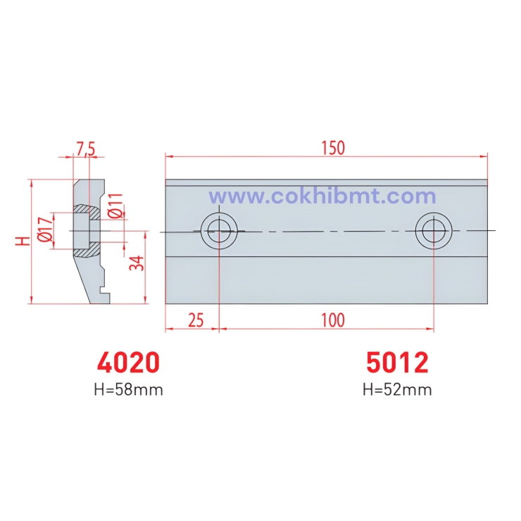Thanh Kẹp Dao - 4020/5012 