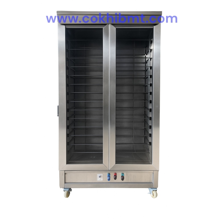 TỦ Ủ 32 KHAY DÙNG ĐIỆN 