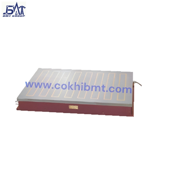 Bàn Từ Điện Hình Chữ Nhật Cho Gia Công Nặng Có Đường Dẫn Dung Dịch Làm Mát 
