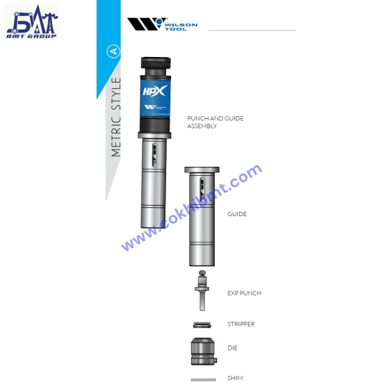 BỘ CHÀY CỐI ĐỘT - PUNCH&DIES HPX A STATION - METRIC STYLE 