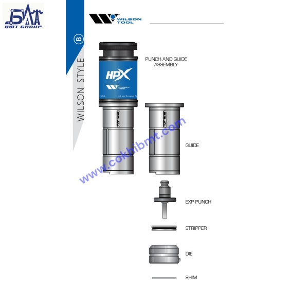 BỘ CHÀY CỐI ĐỘT - PUNCH&DIES HPX B STATION - METRIC STYLE 