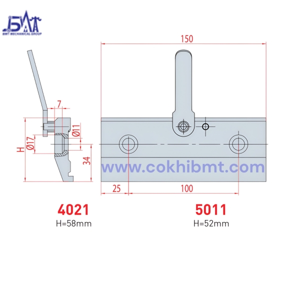 Thanh Kẹp Dao - 4021/5011 