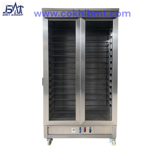 TỦ Ủ 32 KHAY DÙNG ĐIỆN 